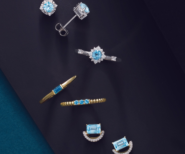 March Birthstone Jewelry - Aquamarine | Princess Jewelry