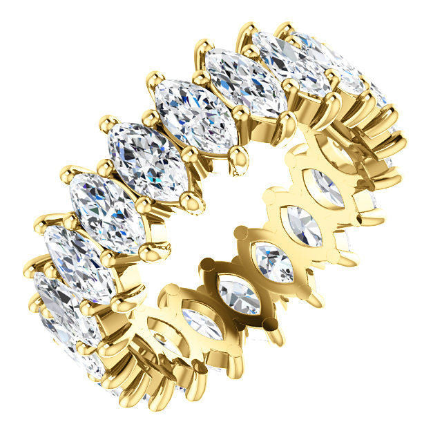 Yellow Gold Marquise Eternity Ring