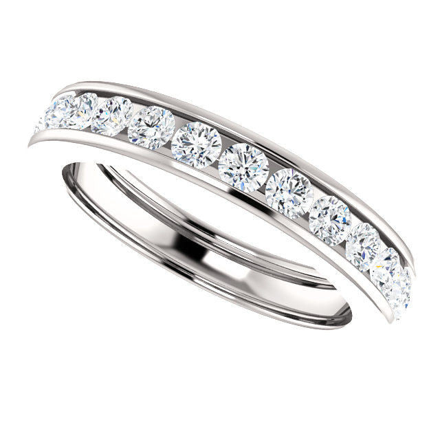 Platinum 1.5 CT TW Diamond Eternity Ring