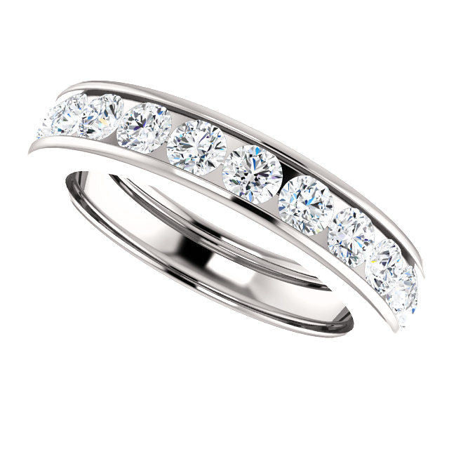 Platinum 2.2 CT TW Diamond Eternity Ring