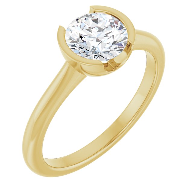 14KT Yellow Gold Arabella Solitaire & 1 CT Round Center