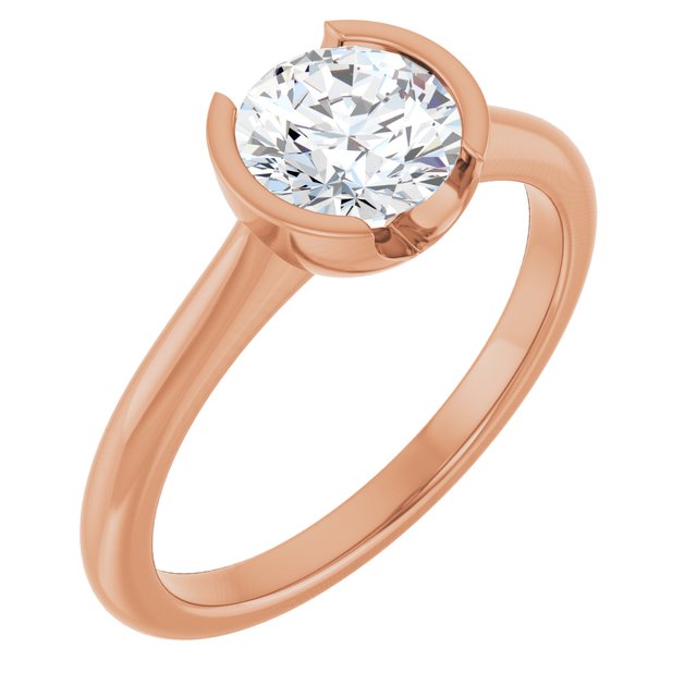 14KT Rose Gold Arabella Solitaire & 1 CT Round Center