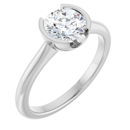 14KT White Gold Arabella Solitaire & 1 CT Round Center