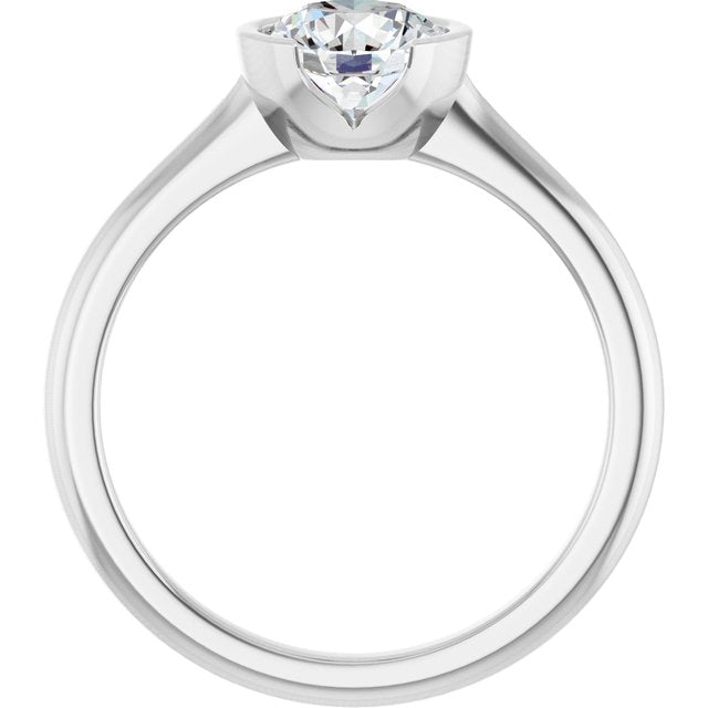 14KT White Gold Arabella Solitaire & 1 CT Round Center