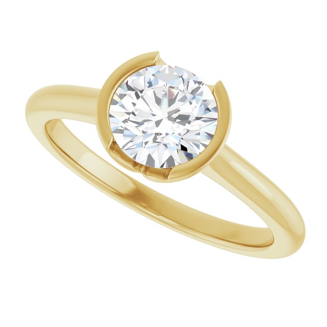 14KT Yellow Gold Arabella Solitaire & 1 CT Round Center