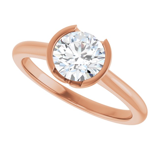 14KT Rose Gold Arabella Solitaire & 1 CT Round Center