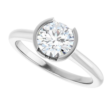 14KT White Gold Arabella Solitaire & 1 CT Round Center