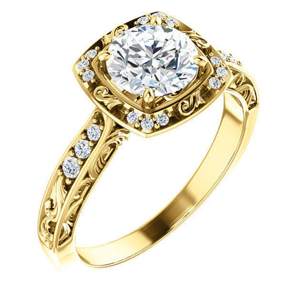 Yellow Gold Diamond Engagement Ring