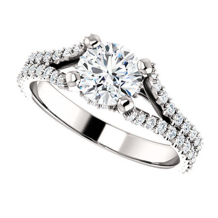 White Gold Diamond Engagement Ring