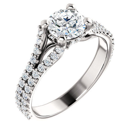 White Gold Diamond Engagement Ring