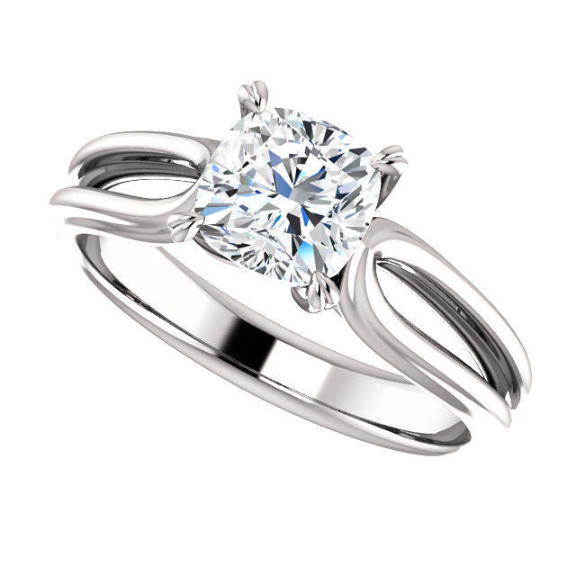 White Gold Solitaire Engagement Ring