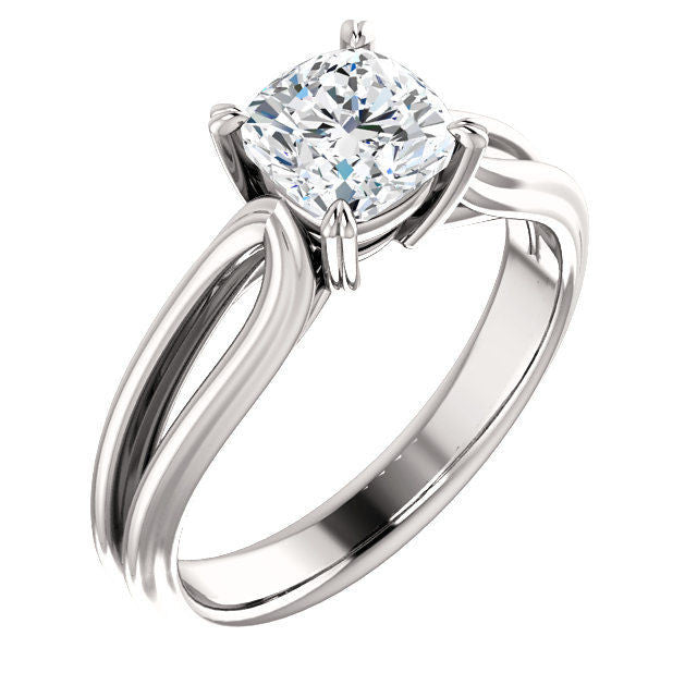White Gold Solitaire Engagement Ring