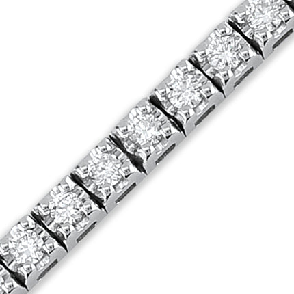 1.0CT Natural Diamond G/VS Tennis Bracelet