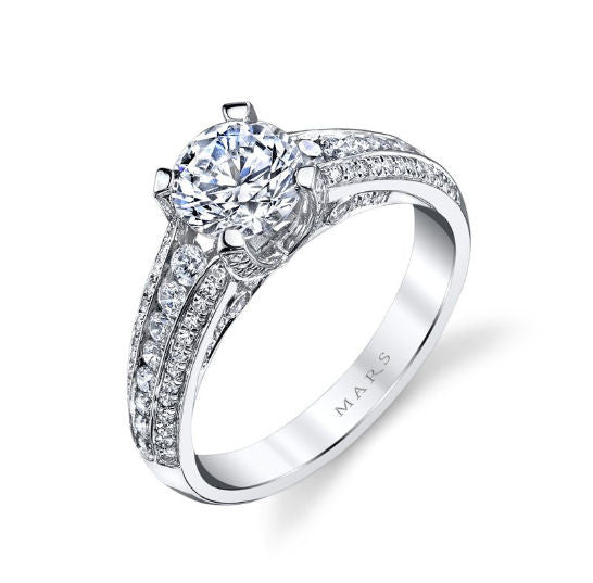 0.59 Ct Tw Diamond Engagement Ring
