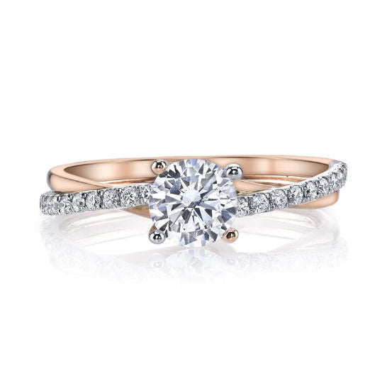 Interwoven Diamond Engagement Ring