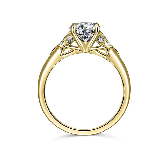 Diamond Accent Engagement Ring with Matching Band