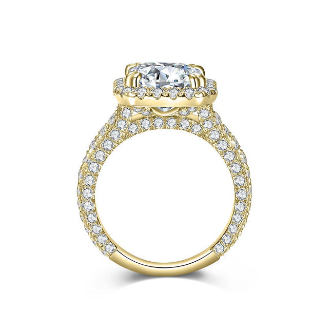 Radiant Halo Diamond Engagement Ring