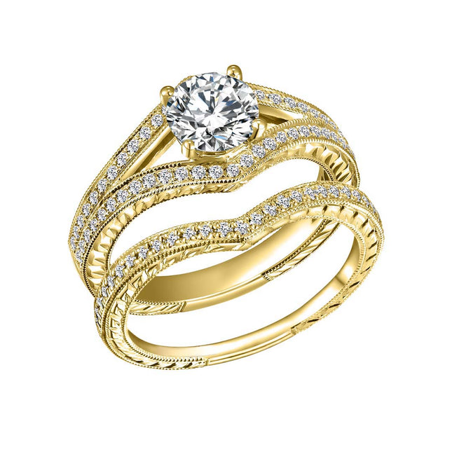 Contemporary Diamond Engagement Ring