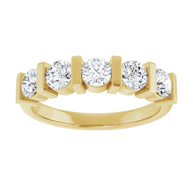 5 Stone 0.75 ct tw Diamond Anniversary Ring