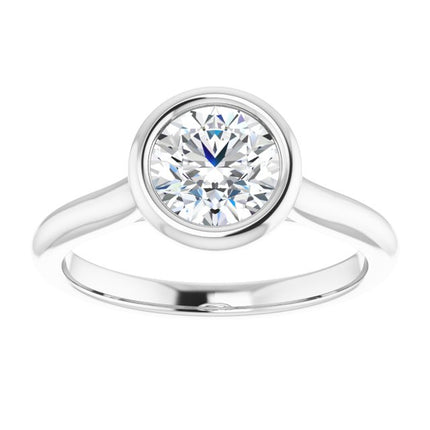 Bella Platinum  1 CT Round Engagement Ring