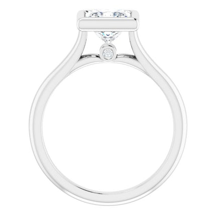 Bella Platinum  1 CT Princess Engagement Ring
