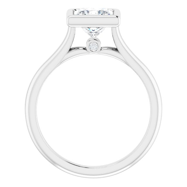 Bella Platinum  1 CT Princess Engagement Ring