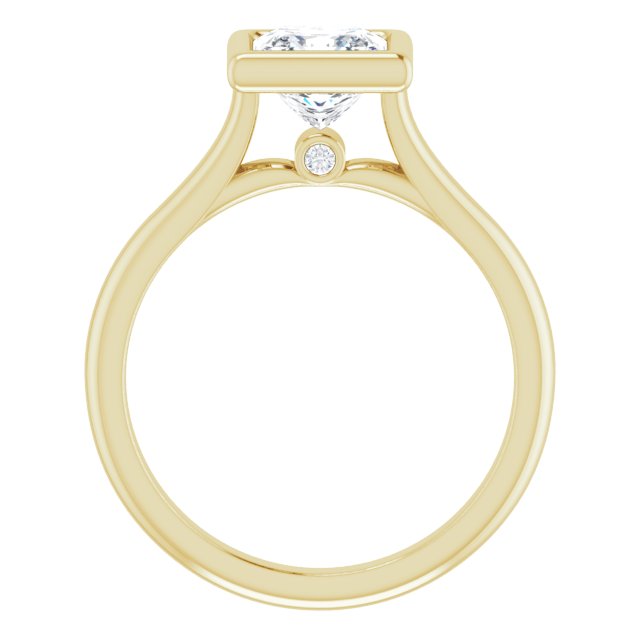 Bella 14K Yellow  1 CT Princess Engagement Ring