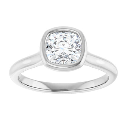 Bella Platinum  1 CT Cushion Engagement Ring