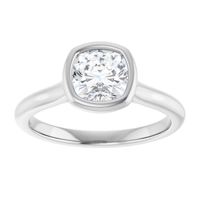 Bella Platinum  1 CT Cushion Engagement Ring