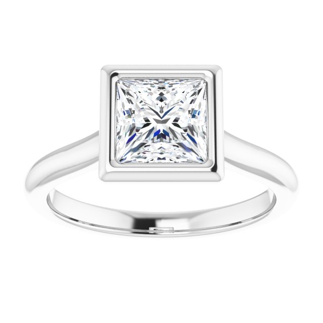 Bella Platinum  1 CT Princess Engagement Ring