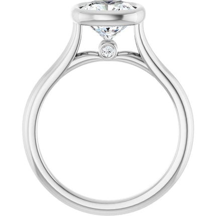 Bella Platinum  2 CT Cushion Engagement Ring