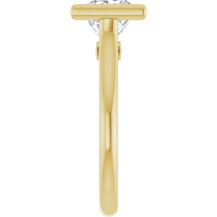 Bella 18K Yellow  2 CT Princess Engagement Ring