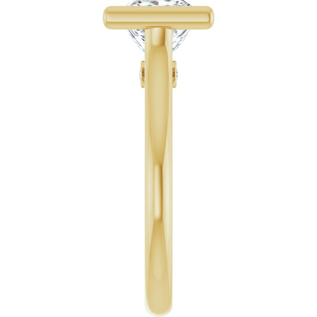 Bella 18K Yellow  2 CT Princess Engagement Ring