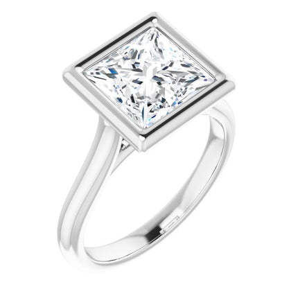Bella Platinum  3 CT Princess Engagement Ring