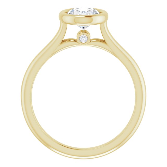 Bella 14K Yellow  1 CT Oval Engagement Ring