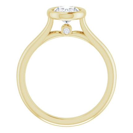 Bella 18K Yellow  1 CT Oval Engagement Ring