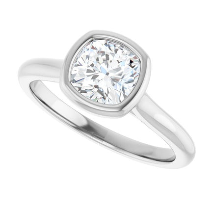 Bella Platinum  1 CT Cushion Engagement Ring