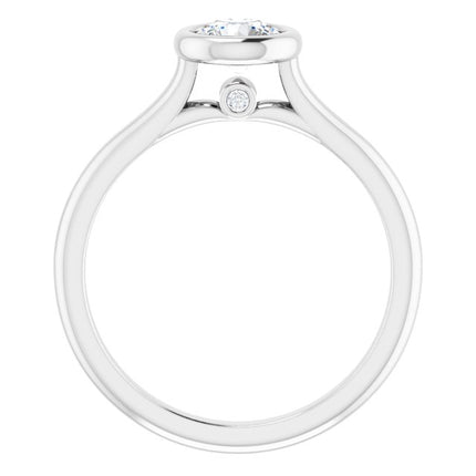 Bella Platinum  1/2 CT Round Engagement Ring