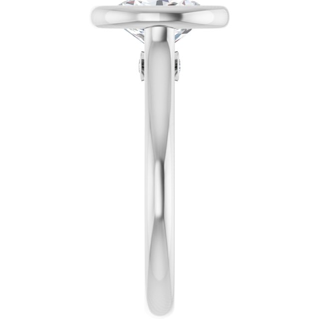 Bella Platinum  2 CT Oval Engagement Ring