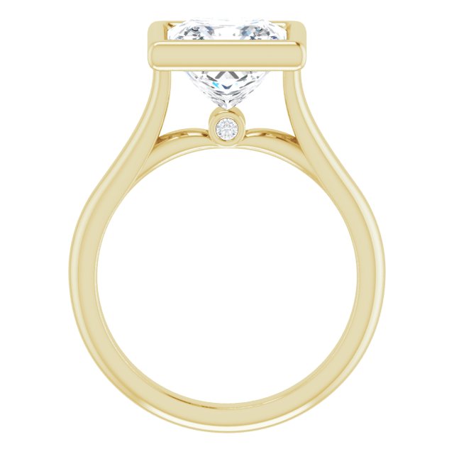Bella 18K Yellow  3 CT Princess Engagement Ring