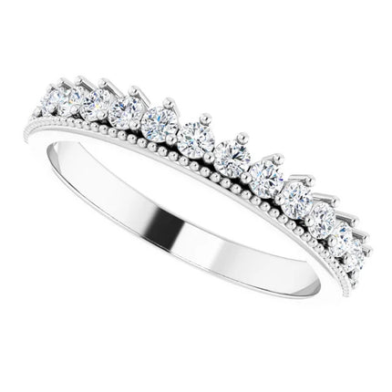 1/2 CTW Diamond Anniversary Band with Milgrain