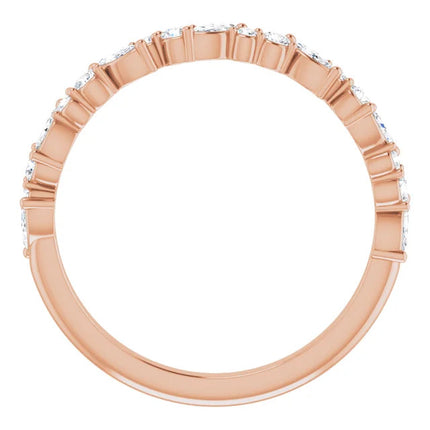 2/5 CTW Anniversary Band with Marquises and Round Diamonds