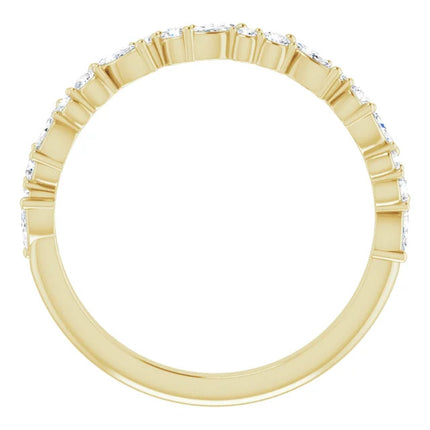 2/5 CTW Anniversary Band with Marquises and Round Diamonds