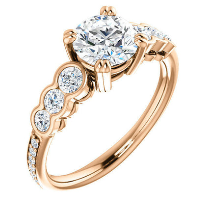 Rose Gold Diamond Engagement Ring