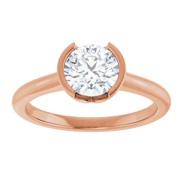14KT Rose Gold Arabella Solitaire & 1 CT Round Center
