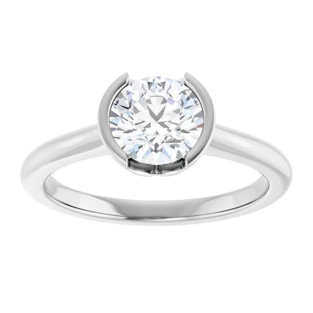14KT White Gold Arabella Solitaire & 1 CT Round Center