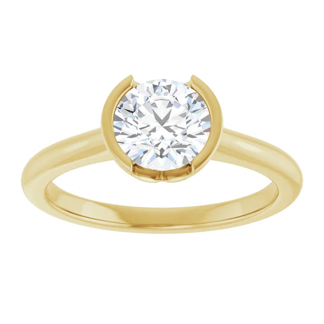 14KT Yellow Gold Arabella Solitaire & 1 CT Round Center