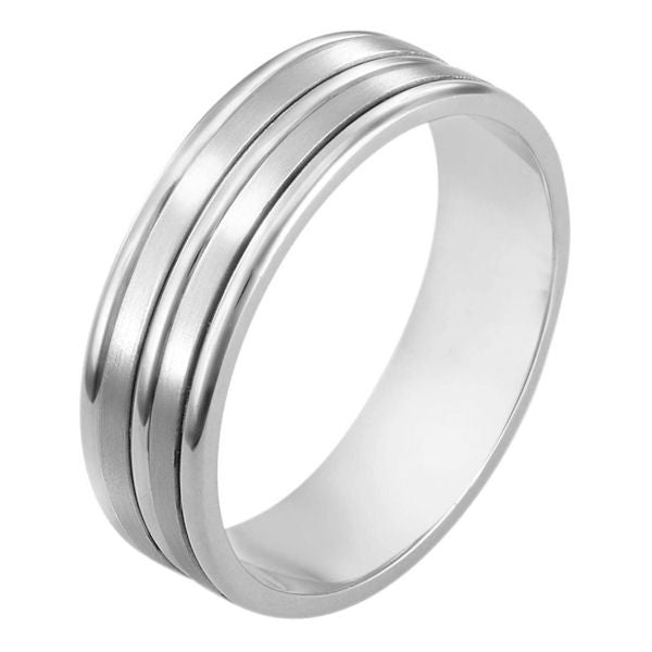 White Gold Classic Wedding Band