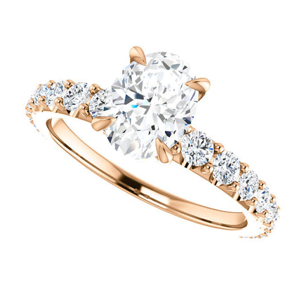 Oval Diamond Engagement Ring