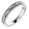 White Gold Engraved Wedding RIng